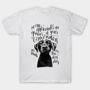 Black dog T-Shirt